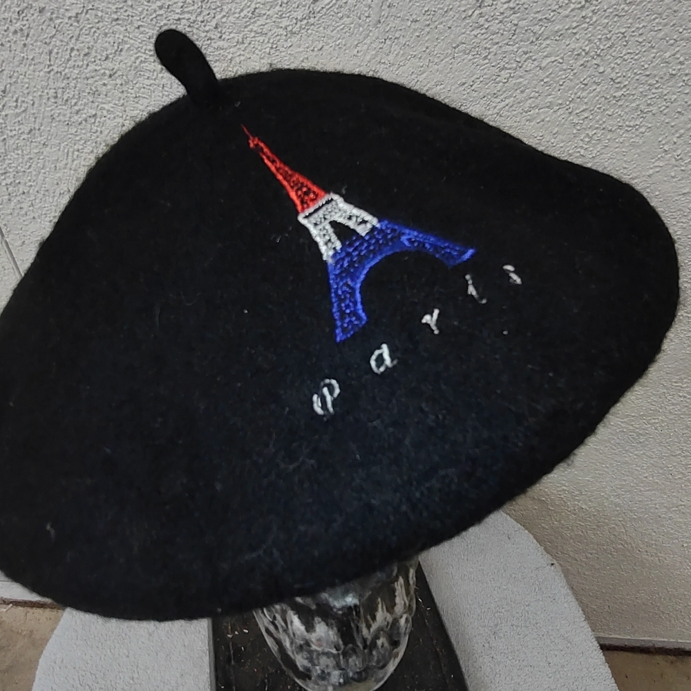 French Beret Paris Embroidery Casual Winter Minimalist